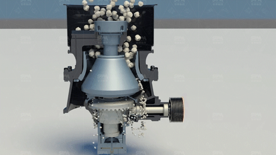 HST单缸液压圆锥破碎机工作原理动态展示
